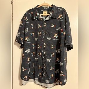 RSVLTS Stone Cold Steve Austin Button Up 3XL KUNUFLEX Short Sleeve Shirt